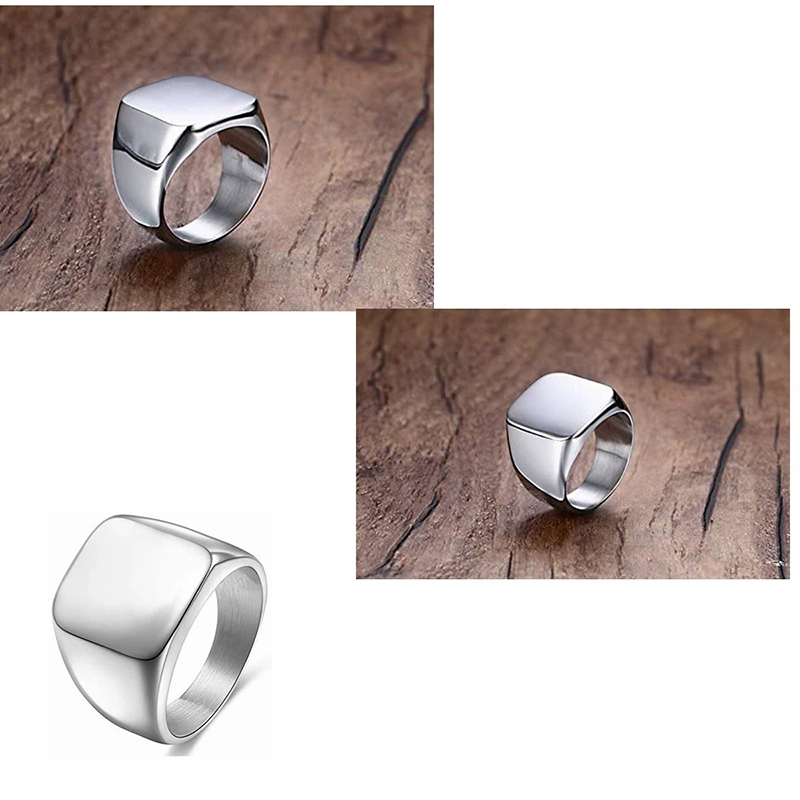 365, гладкая печатка из нержав – обзор и цена Initial Ring Custom