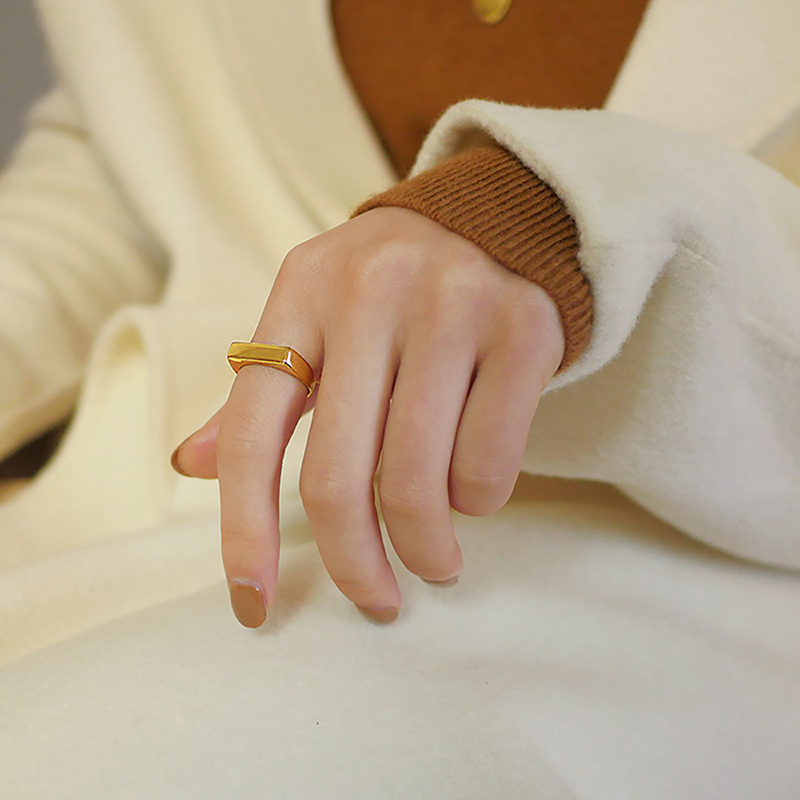 365, гладкая печатка из нержав – обзор и цена Initial Ring Custom